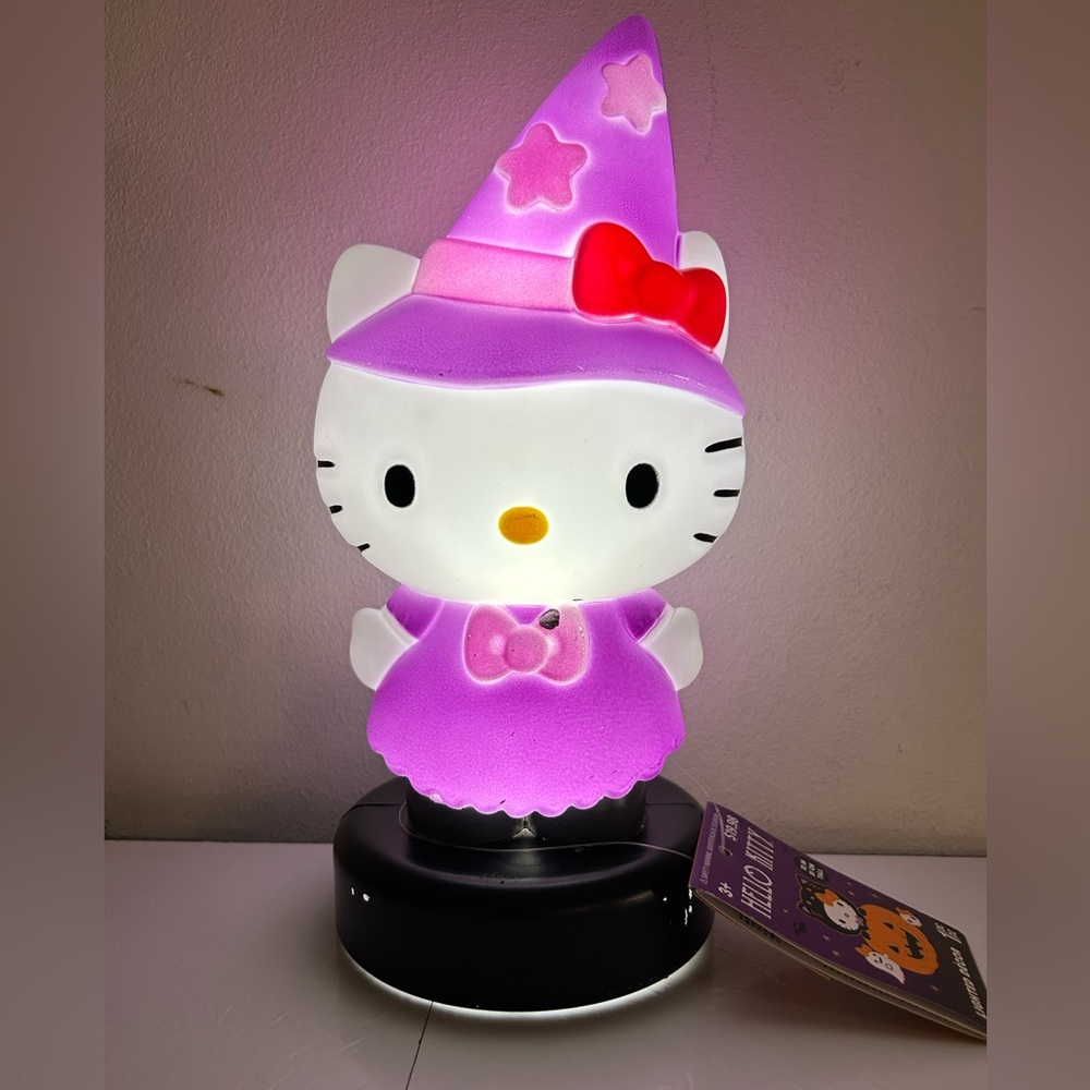 Hello Kitty With Witch Hat 12” Blow Mold Halloween Tabletop Decor NEW